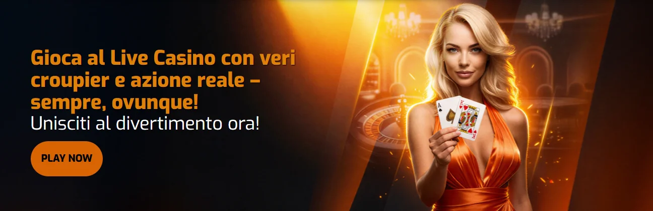 live casino banner play now and win