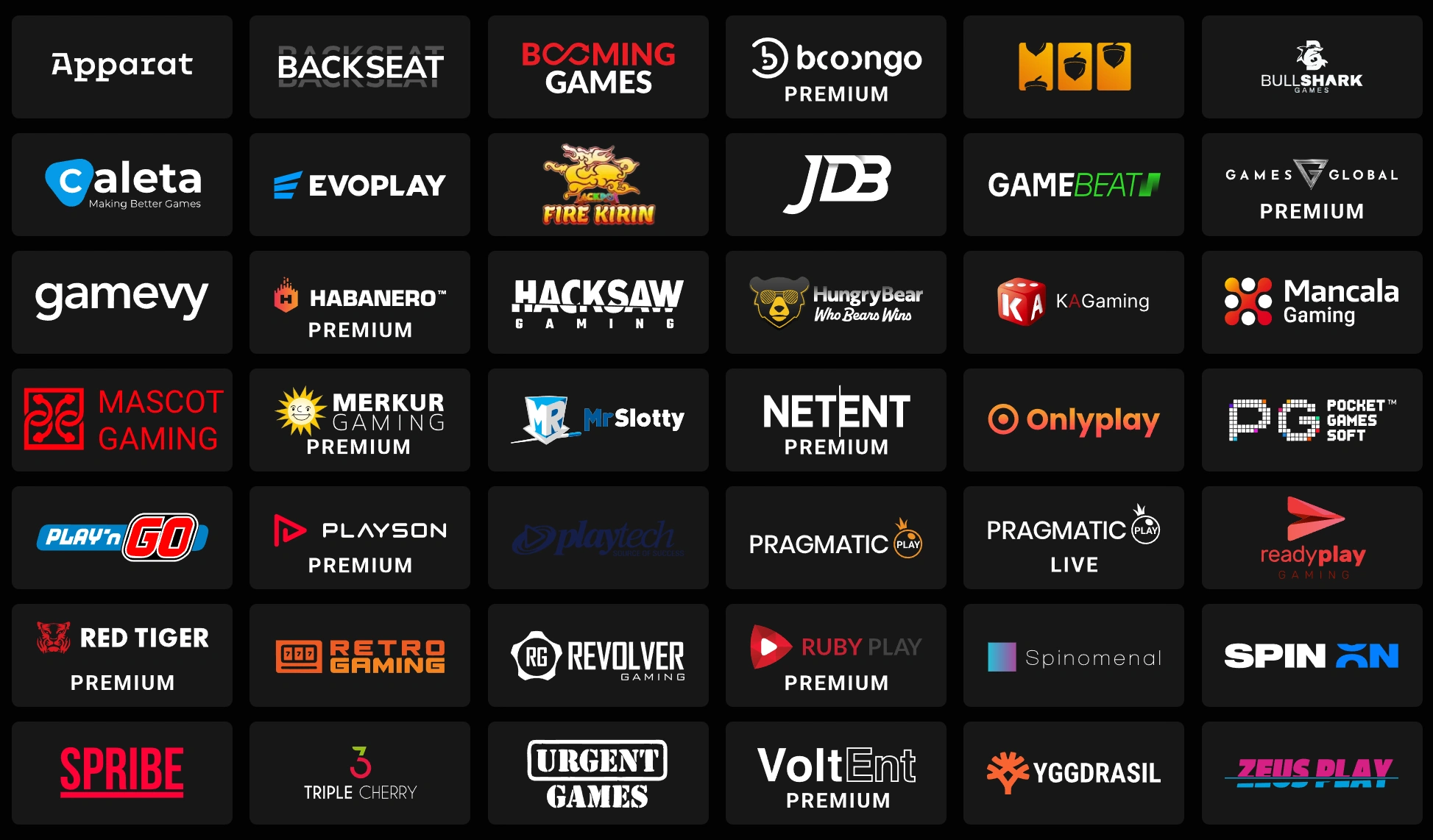 Provider di software Casino Intense